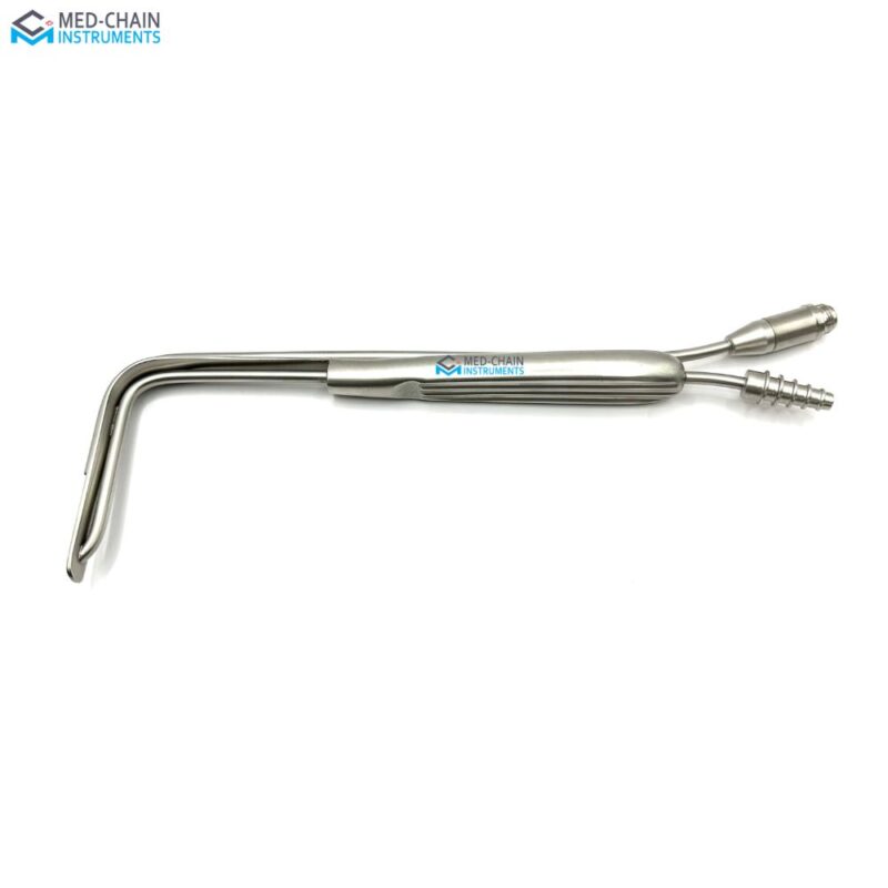 Gerbault Rhinoplasty Retractor With Suction and Fiber Optic 2