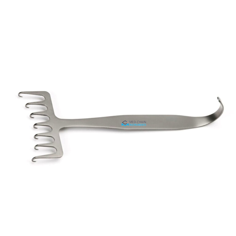 Coronal Brow Lift Retractor 7 Sharp Prongs 18cm